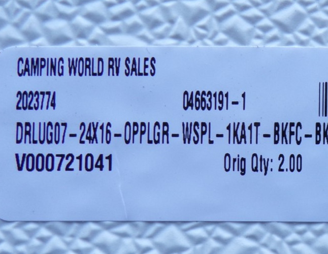 Lippert RV Storage Luggage Baggage Door 24" x 16" @hS
