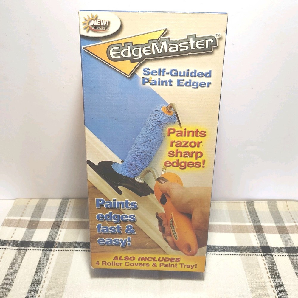 EdgeMaster Self-Guided Paint Edging Edger Tool Paints Razor Sharp Edges 4 Roller