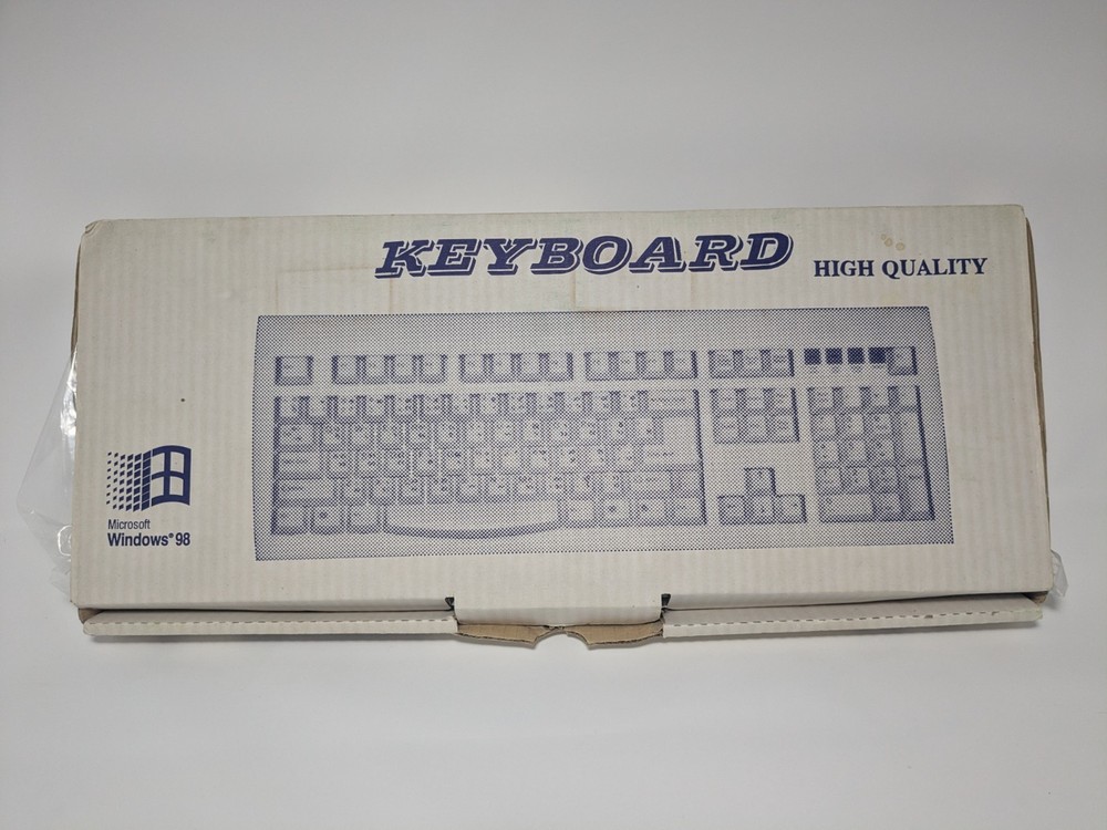 Microsoft Windows 98 Keyboard Unused Condition New With Original Box Vintage