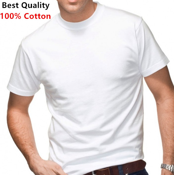 New 3-12 Pack Men's 100% Cotton Tagless T-Shirt Undershirt Tee Plain White S-XL