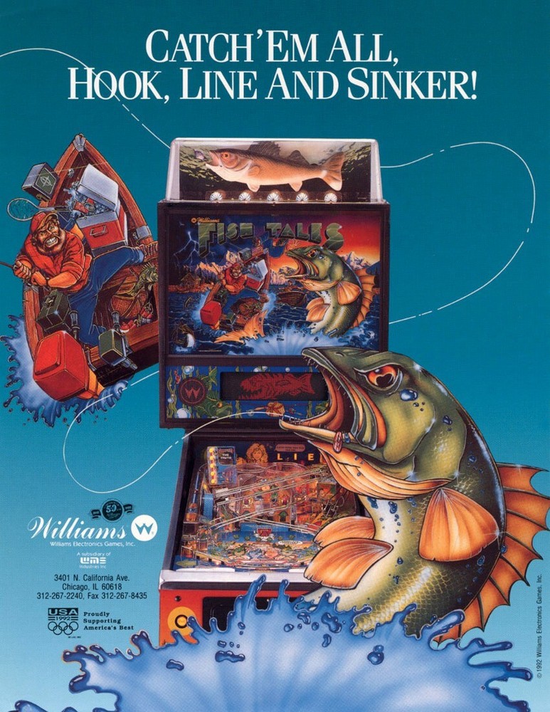 1992 Williams Fish Tales Pinball Machine Rubber Ring Kit FT