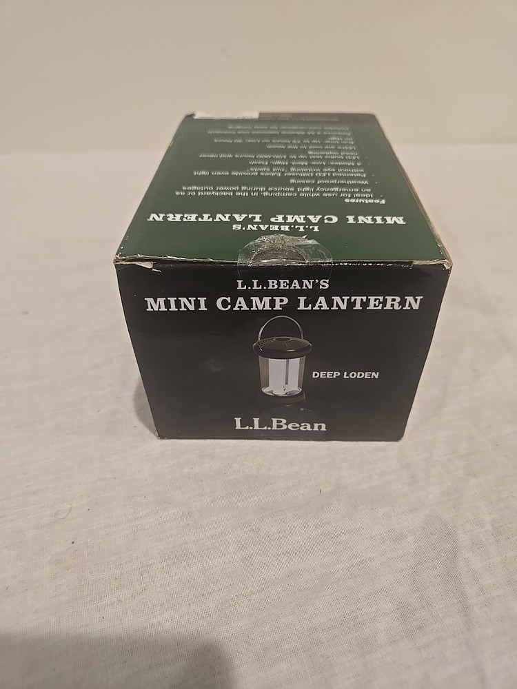 LL Bean Mini Camp Lantern Battery Powered 6” camping light