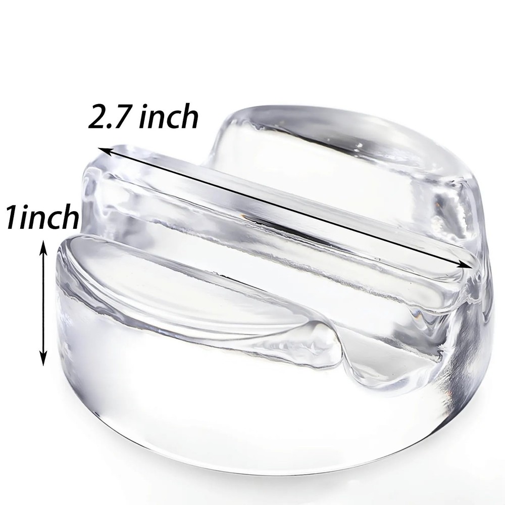 TOPZEA 9 Pack Fermentation Glass Weights with Easy Grip 2.7" diameter, Clear