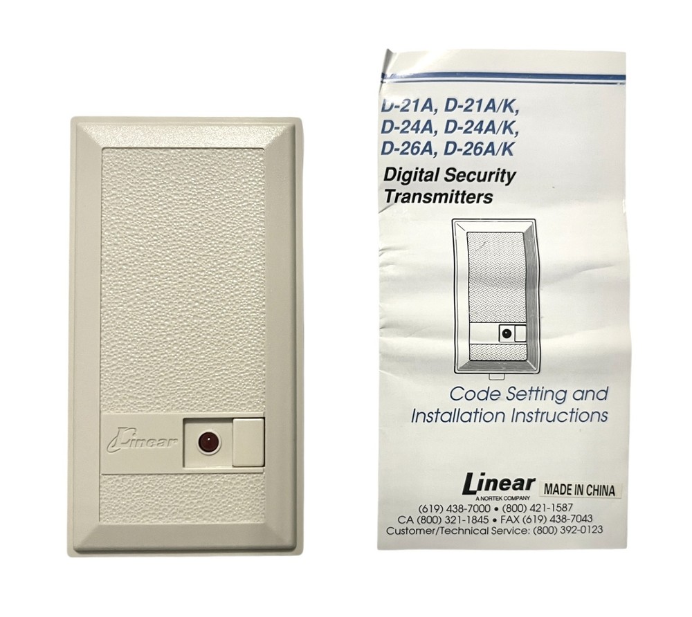 Linear D-24A Wireless Wall Mount Transmitter