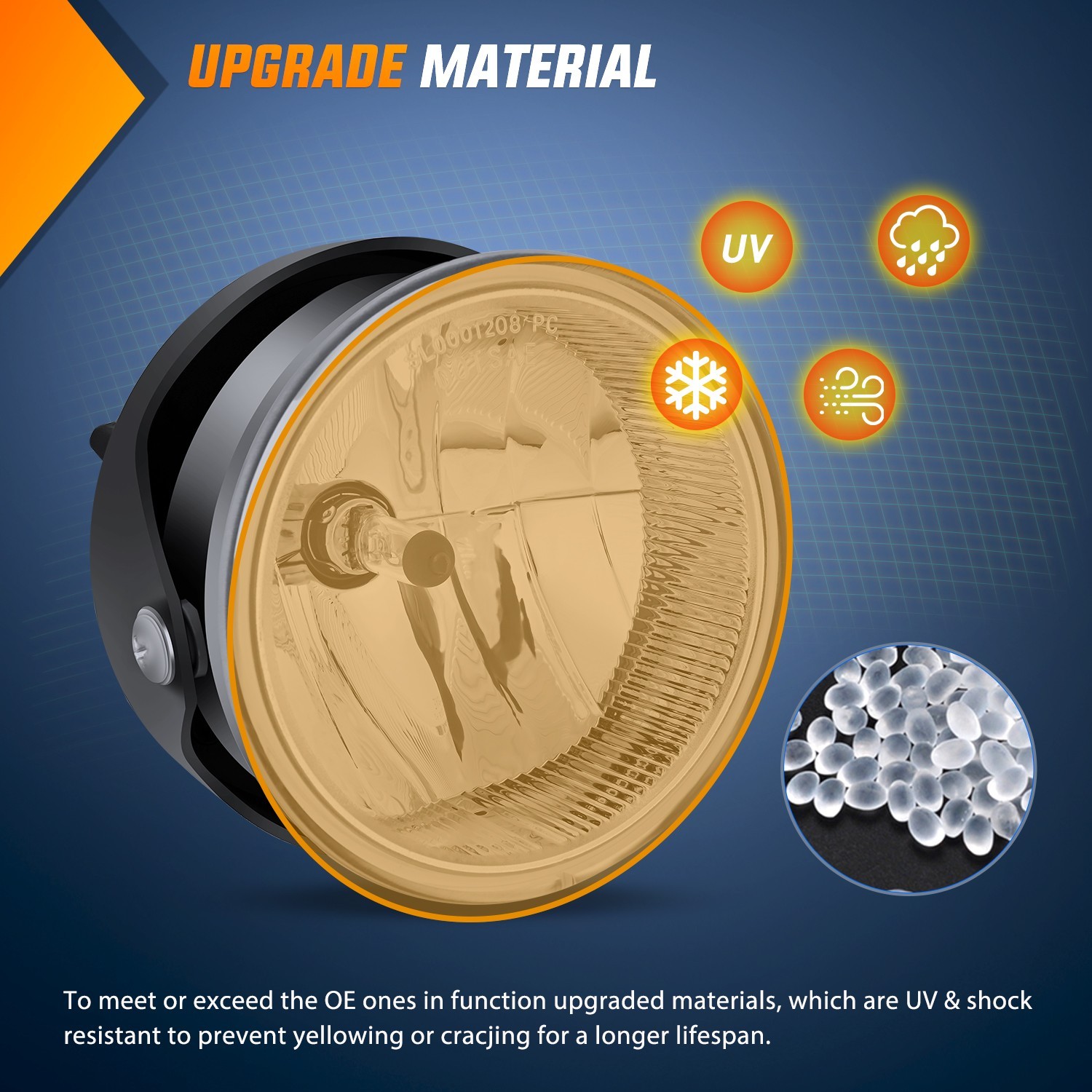 Nilight Fog Lights Assembly for 2007-2014 Ford Expedition 2008-2011 Ford Ranger