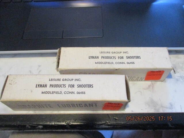 LYMAN GRAPHITE LUBRICANT, New Old Stock
