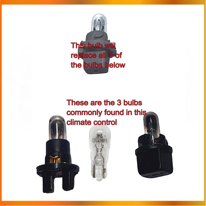 2008-2019 Express and Savana Van Climate Control Light Bulbs