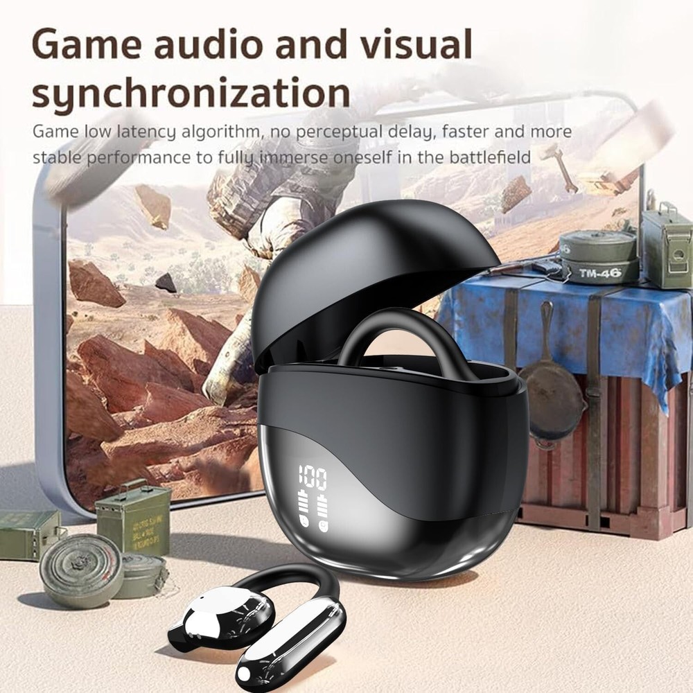 Wireless Bluetooth Open Ear Earbuds With Charging Box For iPhone Samsung Google