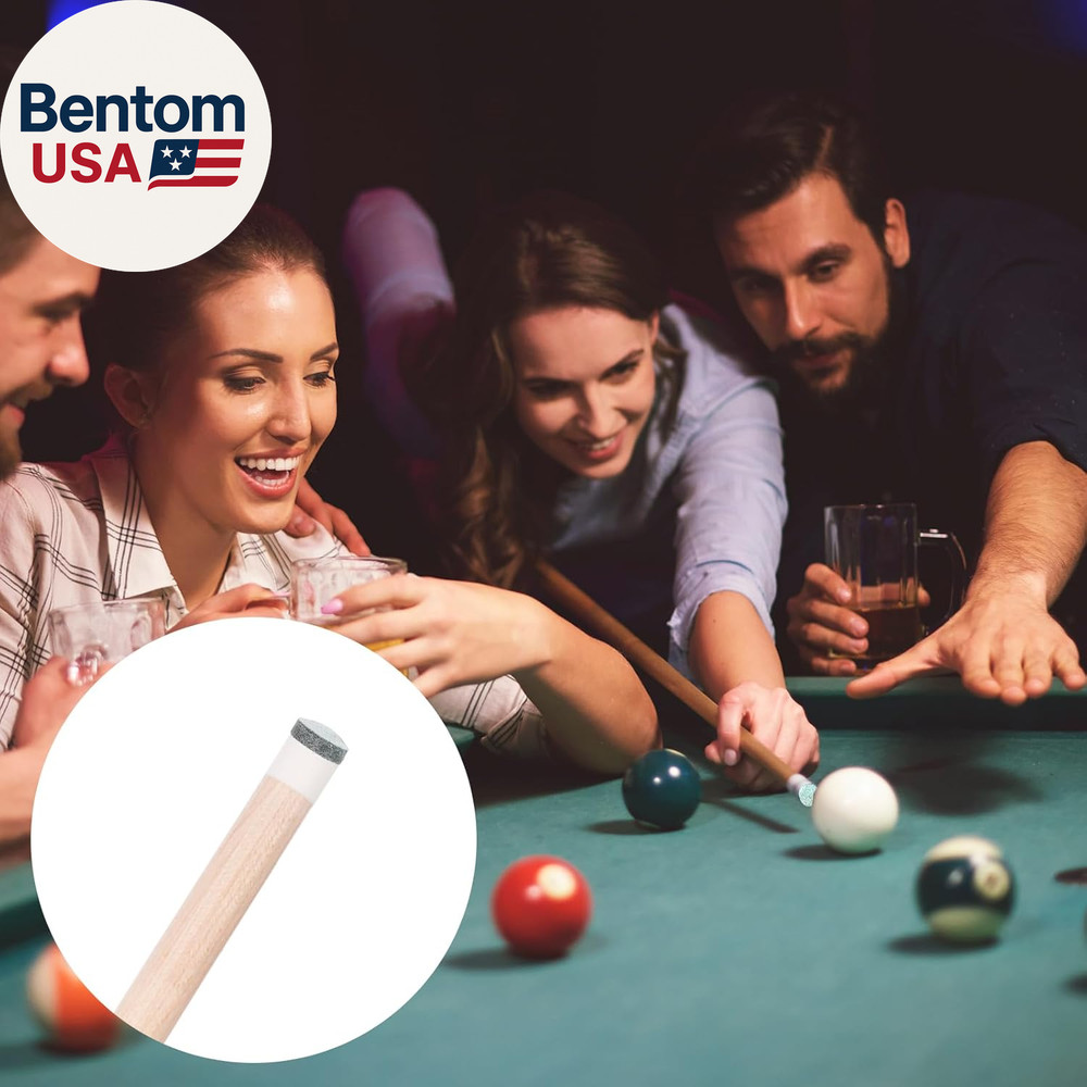 Billiard Pool Cue Tips Pool Stick Replacement Tips with Storage Box for Pool Cue