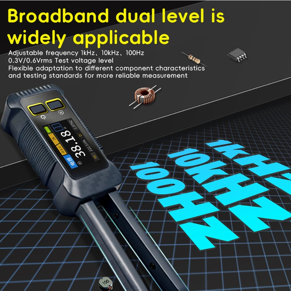 Digital SMD Tester Intelligent Resistor Capacitor Inductor Analyzer SMD Meter