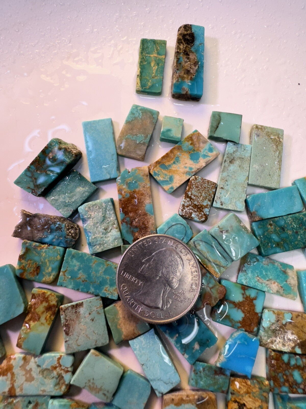 !70 g Bell Trading Post Squared Turquoise! Slabs🔥