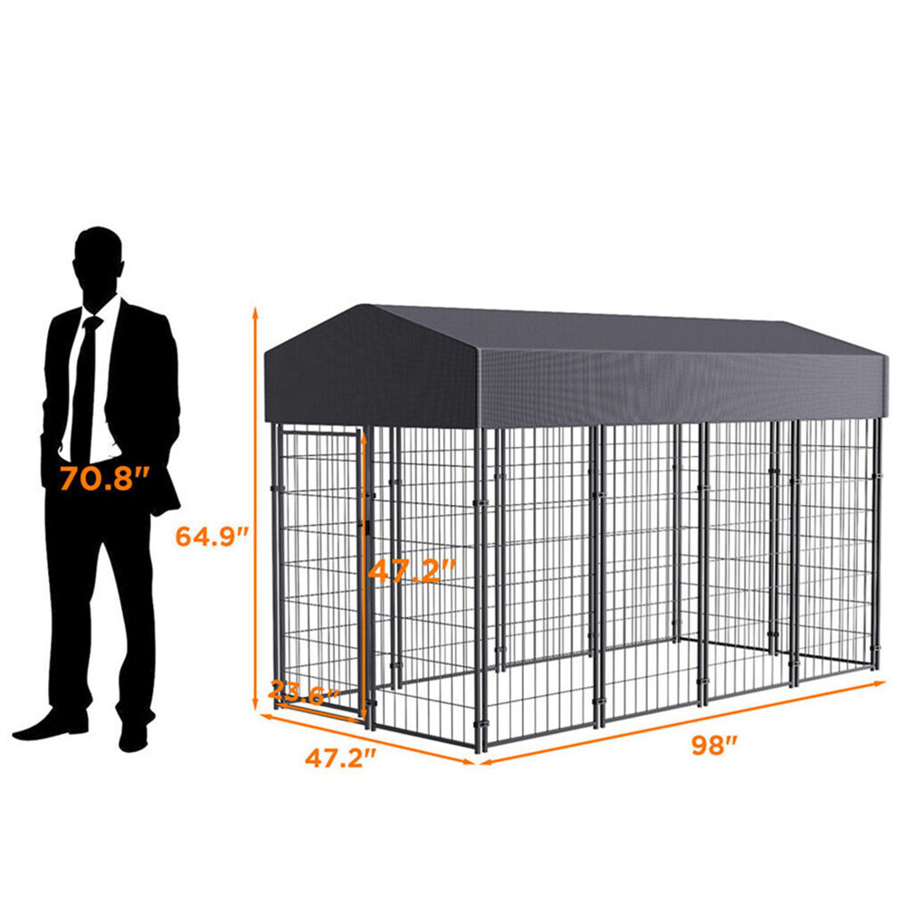 Oversized Large Dog Kennel Outdoor Anti-UV Dog Playpen House Fence Pet Crate
