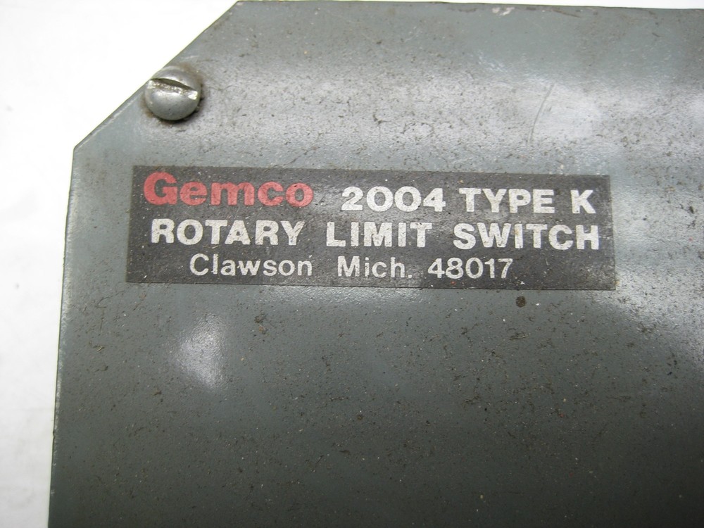 GEMCO 2004 TYPE K ROTARY LIMIT SWITCH NSNP