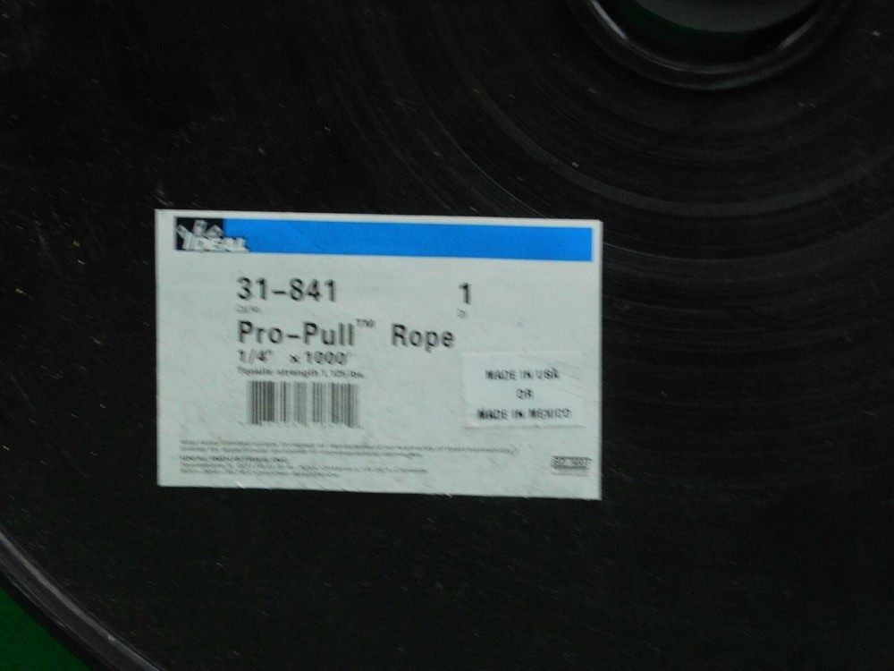 Ideal - 31-841 - Pro-Pull Rope - 1/4" X 1000'