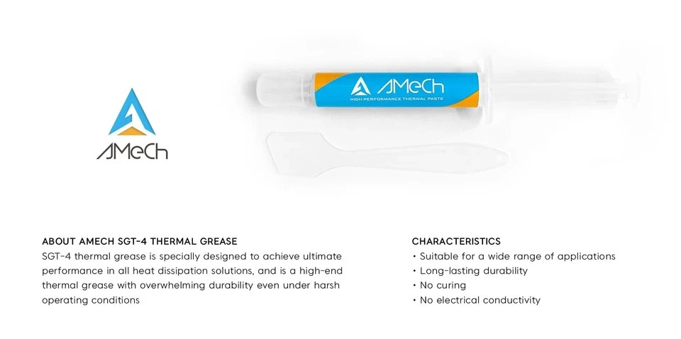 AMeCh SGT-4 Thermal Paste 4g w/ Spatula - Ultimate Performance Thermal Paste PC
