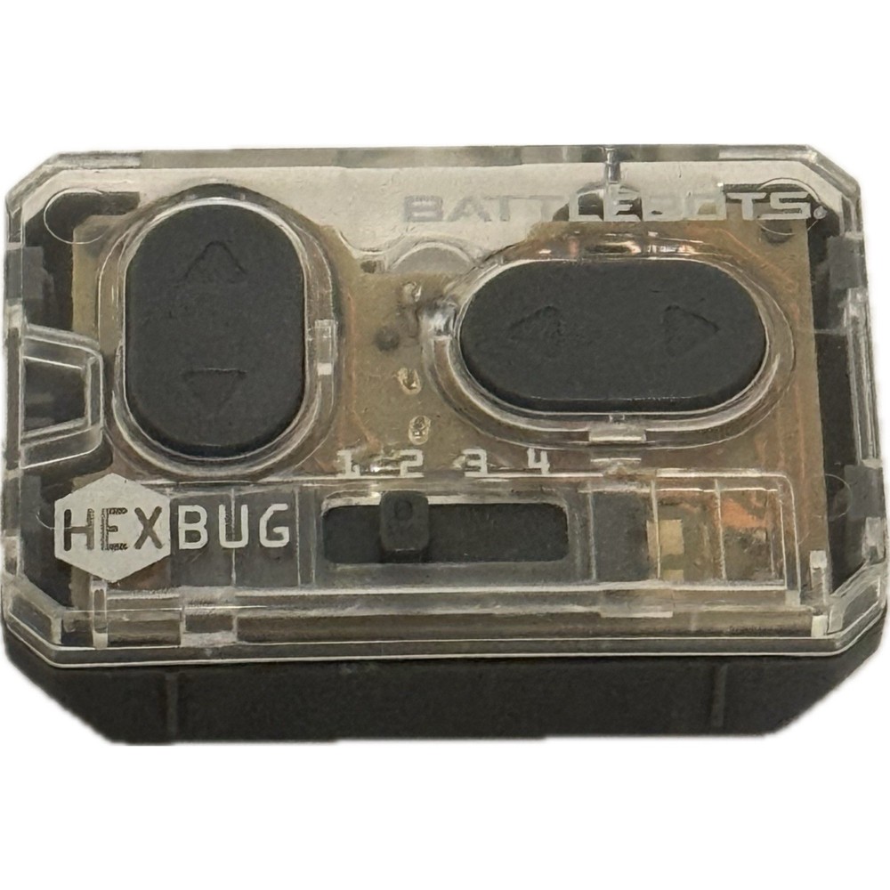 Hexbug BattleBots Transparent Grey Handheld Robot Remote Control Only As Is