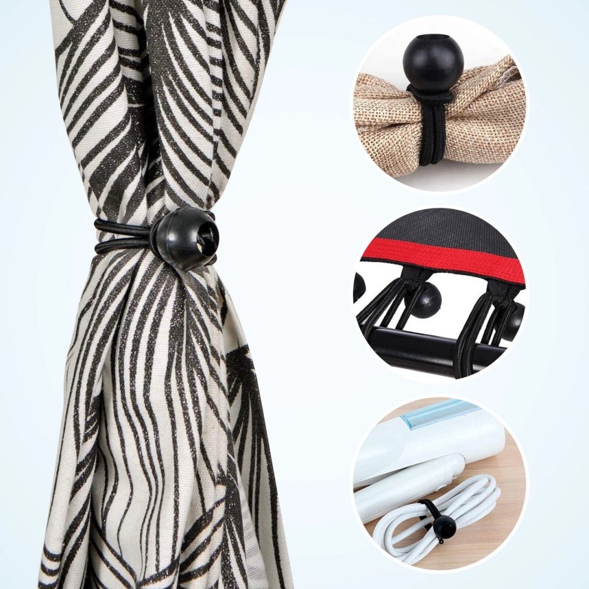 6" Ball Bungee Bungie Cord 100Pcs Black Heavy Duty Canopy Tarp Tie Downs * \