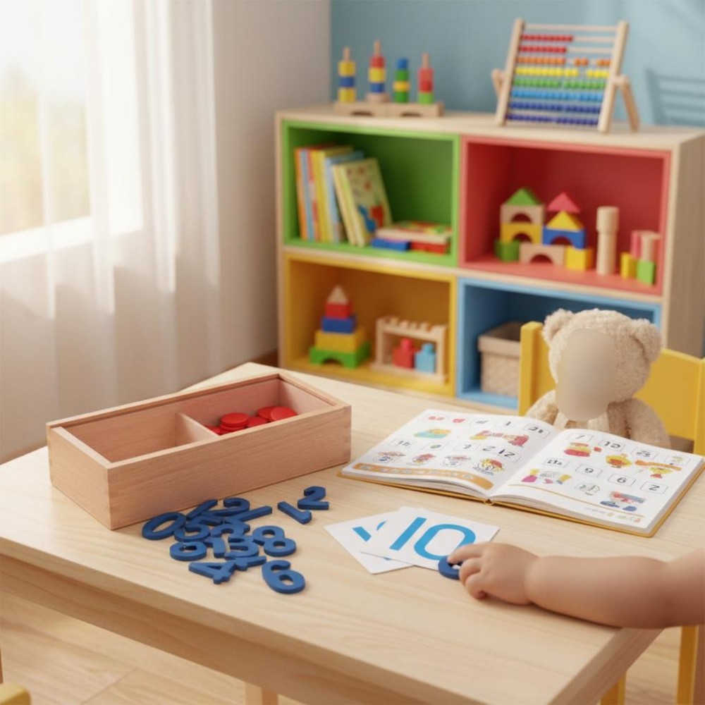Child-Centered Numbers and Chips Set for Children