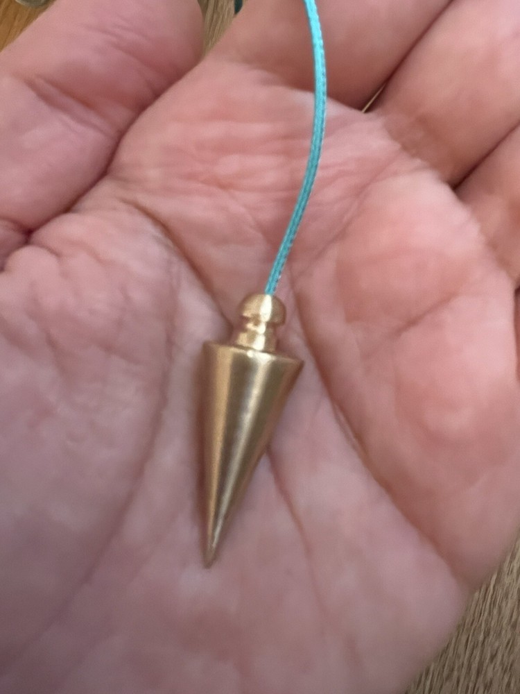 Chambered Pendulum Brass Dowsing Pendulum Handmade Healing Dowsing Gift for Him