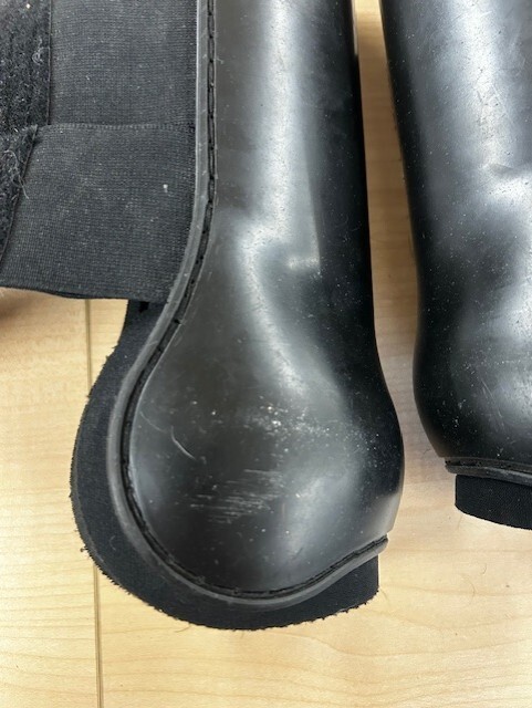 Black Eskadron Flexisoft Open-Front Horse Sport Boot Pair