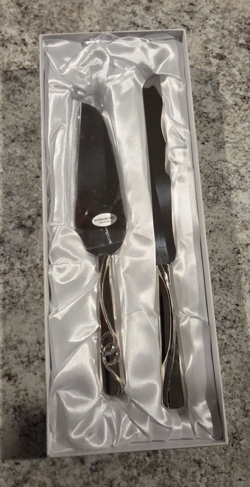 Things Remembered Wedding Cake Knife/Server Set, Silver