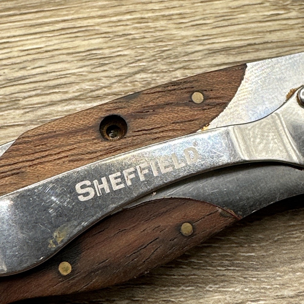 Sheffield Utility Box Cutter Lockback Folding Knife With Pocket Clip