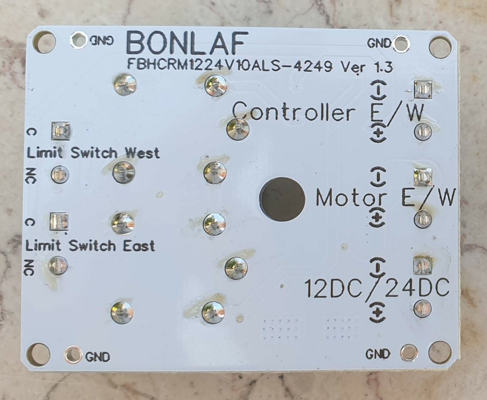Single Relay Module Limit Switch's PV Panel Sun Tracking Control DIY 12V 24V 10A
