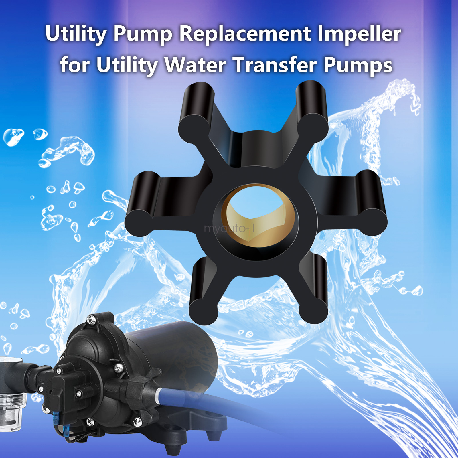 5 pack Impeller for Utility Water Transfer Pump Fits 1/10th HP & 1/12th HP