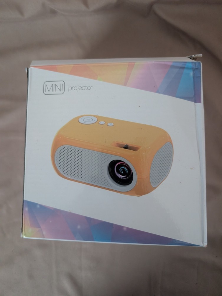 Mini LED Projector HDMI USB AV – Portable – Open Box – Complete w/ Remote