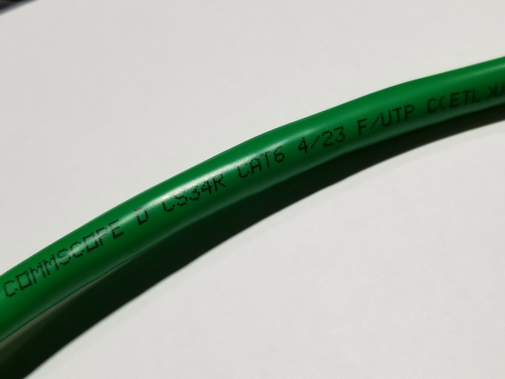 Commscope CS34R 23/4P Cat6 F/UTP WebTrak Riser Shield Network Cable Green /100ft