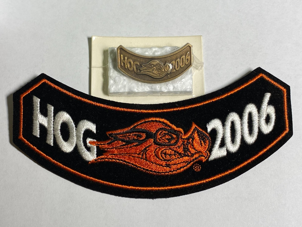 Harley Davidson HOG 2006  Patch & Pin Set