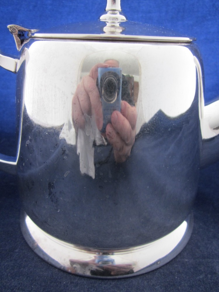 Silverplate Teapot Heavy Unmarked