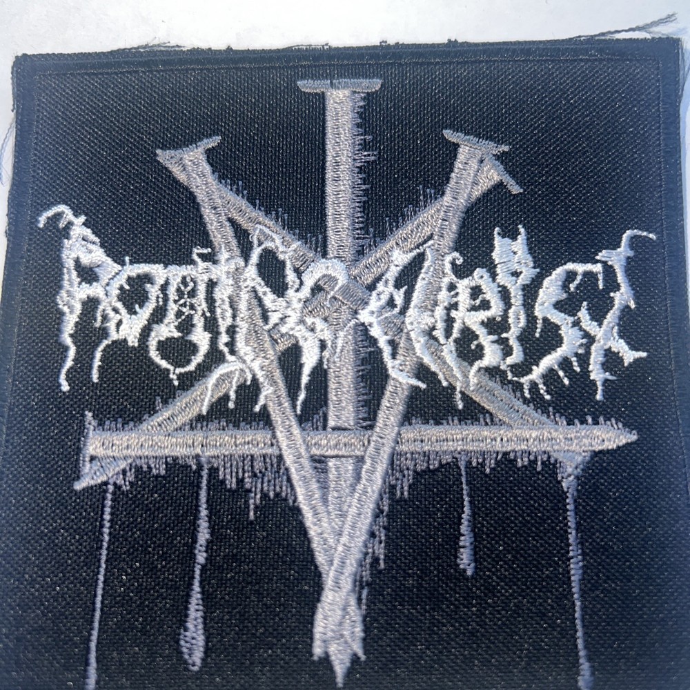 ROTTING CHRIST SHAPED EMBROIDERED PATCH