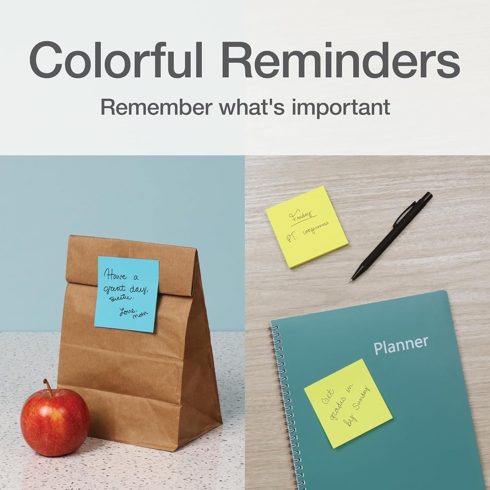 Stiy Notes, Power Sti Notes, Adhesive Reminders, Reble