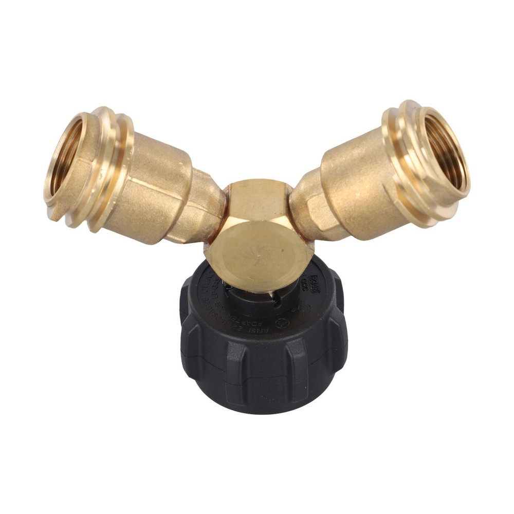 Multi Purpose Propane Tank Adapter Tee for Various Propane powered Devices