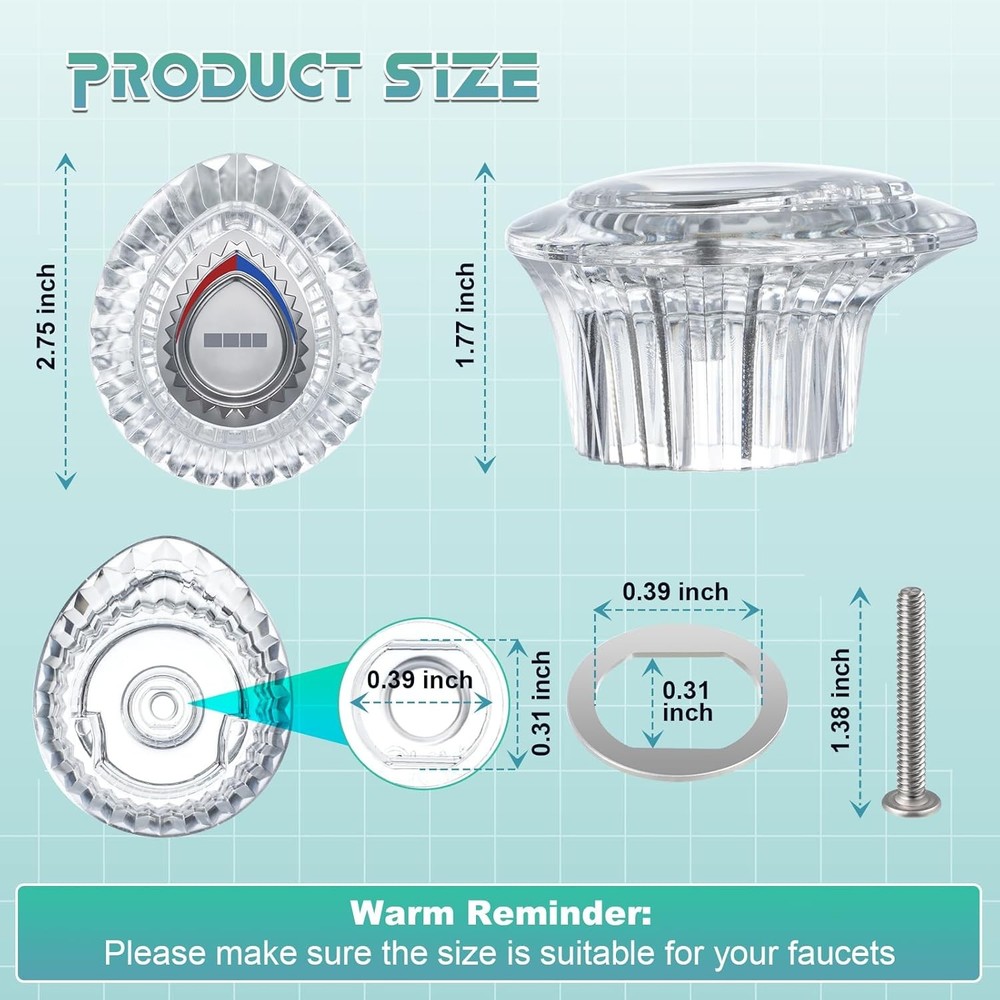 Enhon 2 Pack Moen 96797 Shower Handle Kit