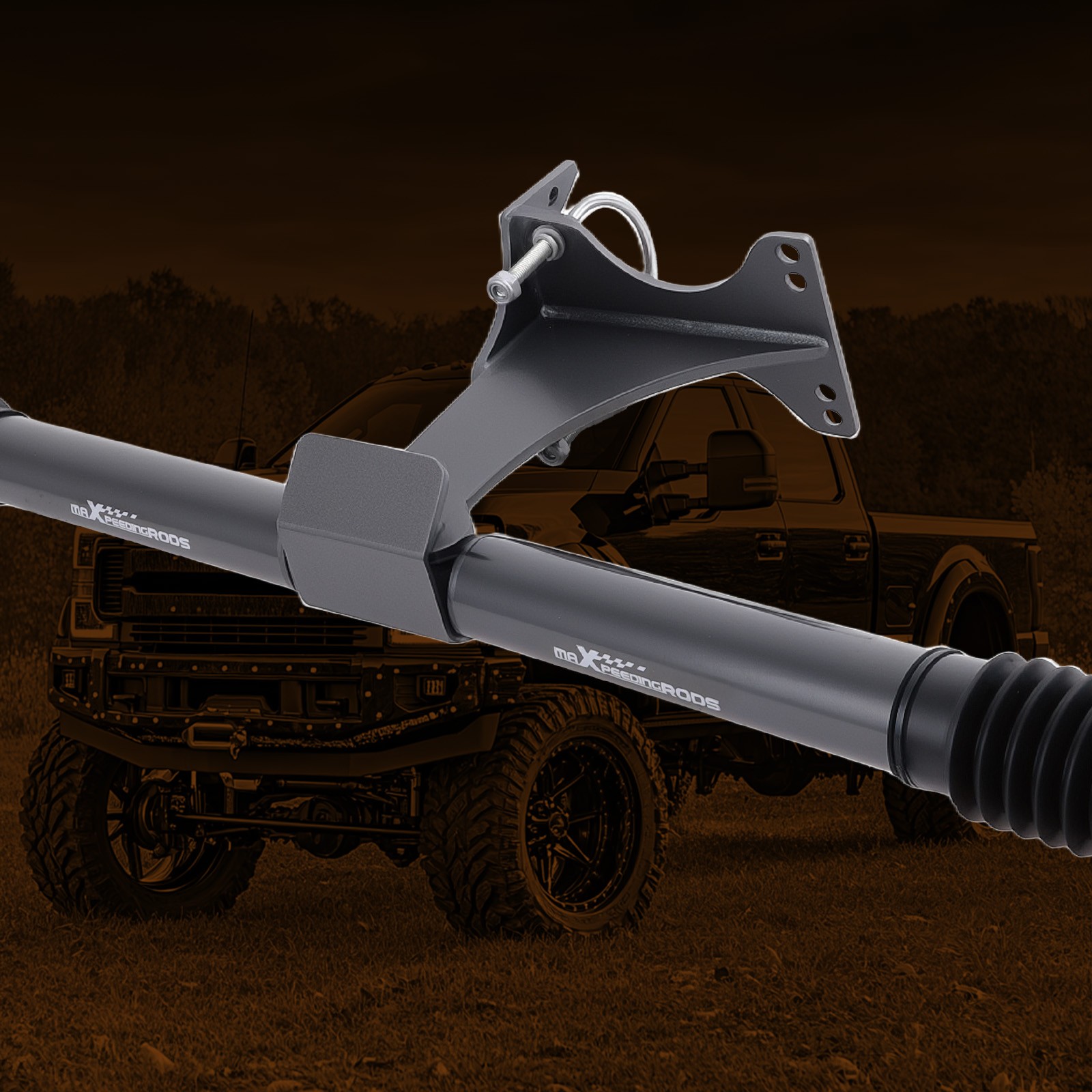 maXpeedingrods Dual Steering Stabilizer for Ford F250 F350 Super Duty 2005-2024
