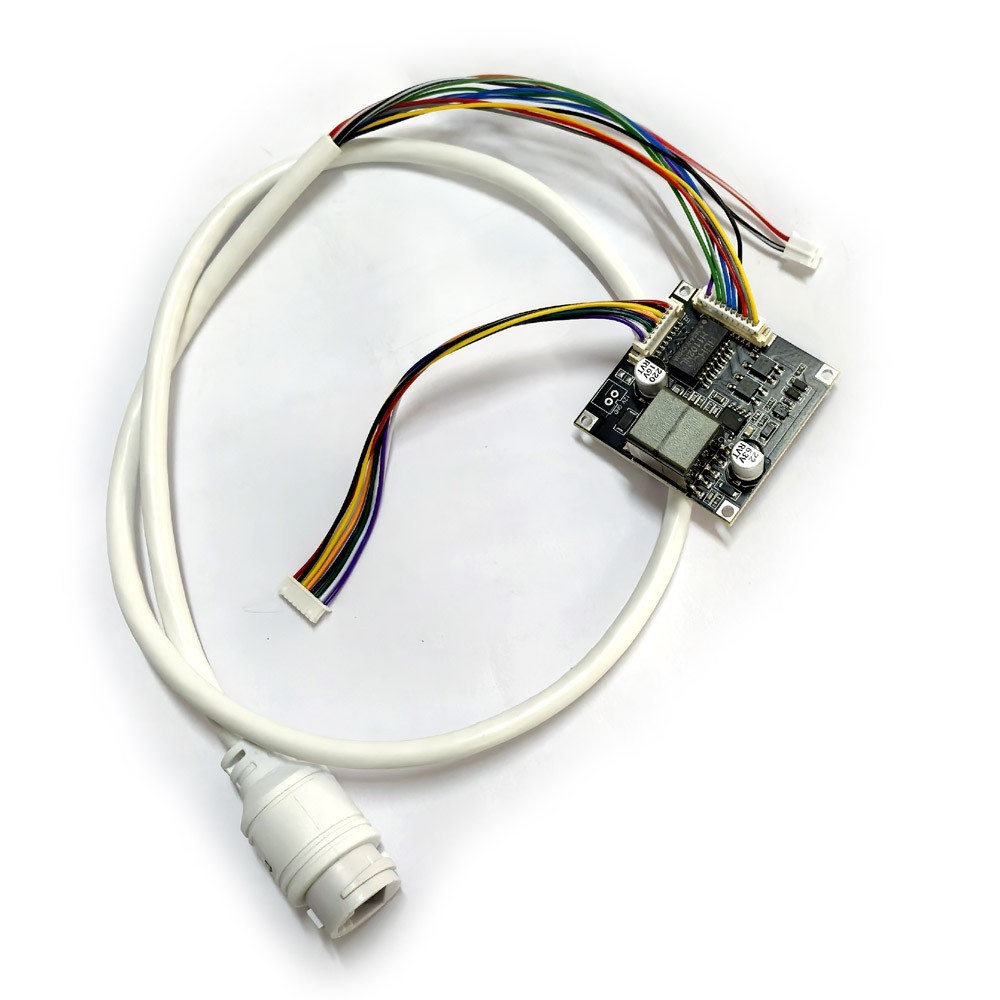 CCTV POE module Input 44-57V PCB board output DC12V with POE cable for ip camera