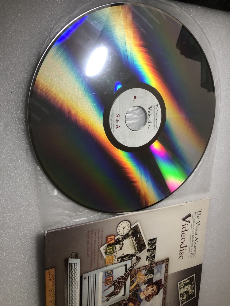 Apple Computer Laserdisc Visual Almanac 1989 Rare