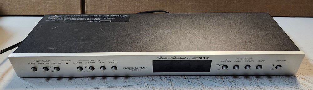 Fisher TR-3000 Program Timer 120VAC 50/60HZ 5W -WORKING-