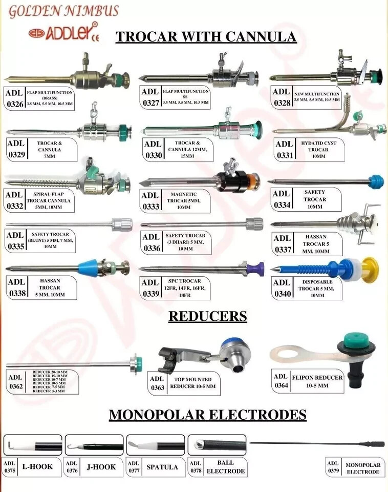Laparoscopy SPC Trocar 14 FR ADDLER