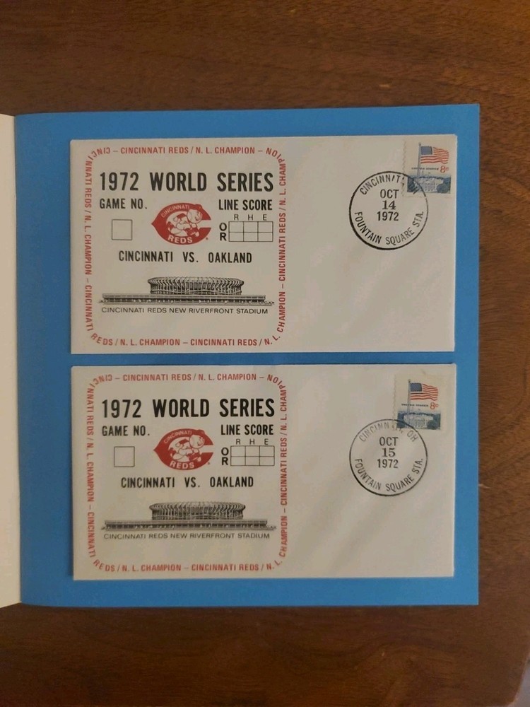 1972 USPS WORLD SERIES SOUVENIR ENVELOPES