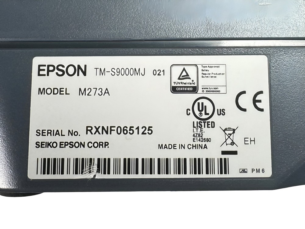 Epson TM-S9000MJ Multifunction Teller Device Check Scanner Receipt Printer USB