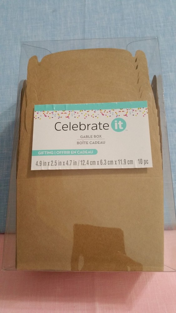 CELEBRATE IT GABLE BOX OPEN PACKAGE WITH 9 GABLE BOXES NEVER USED