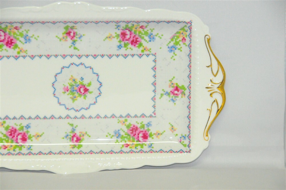 Royal Albert Petit Point Sandwich Platter/ Tray