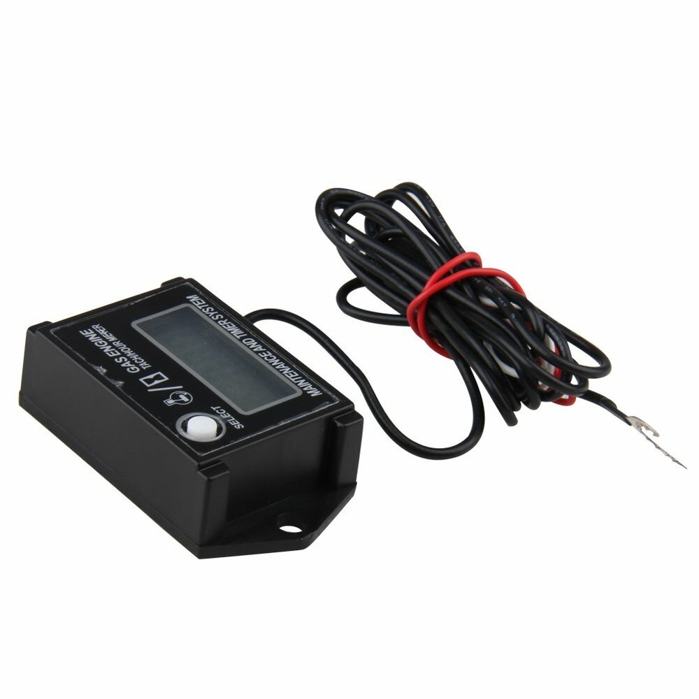 Tachometer Tiny Tach/Hour Meter for 2 Stroke & 4 Stroke Small Engine motorcycle
