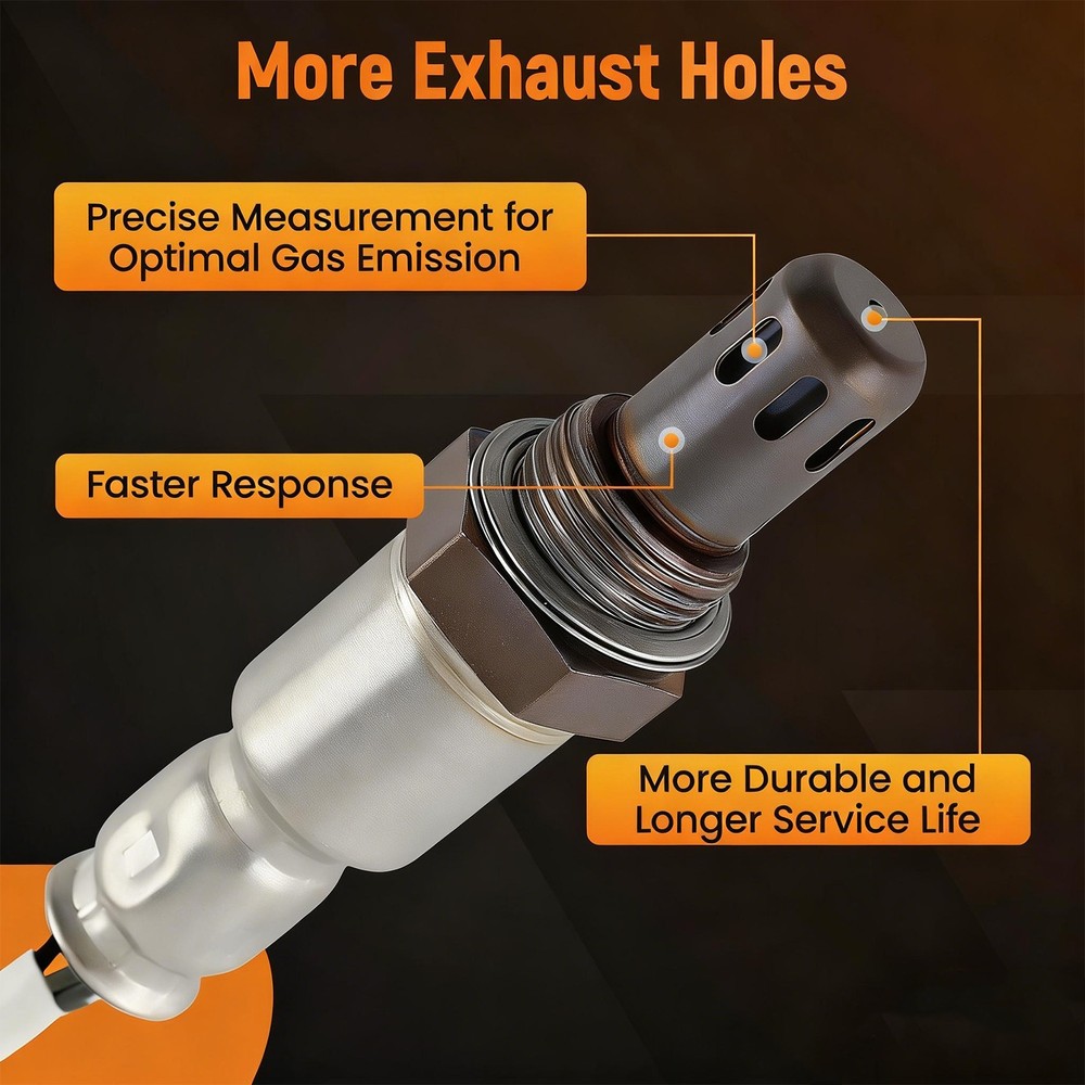 4X Oxygen Sensor Compatible with 1999-2011 Ford E450 Super Duty Up+Downstream