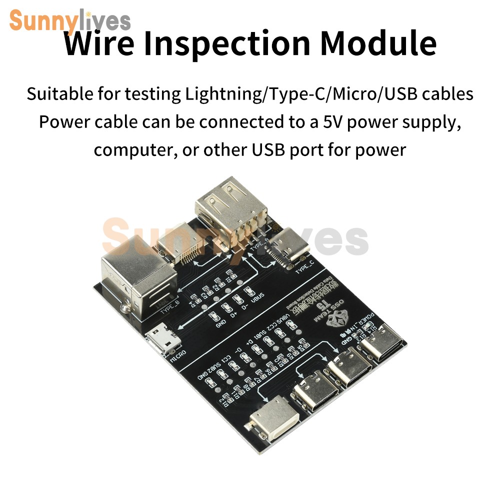T5 Multifunctional Interface Cable Detection Module Data Cable abnormal testing