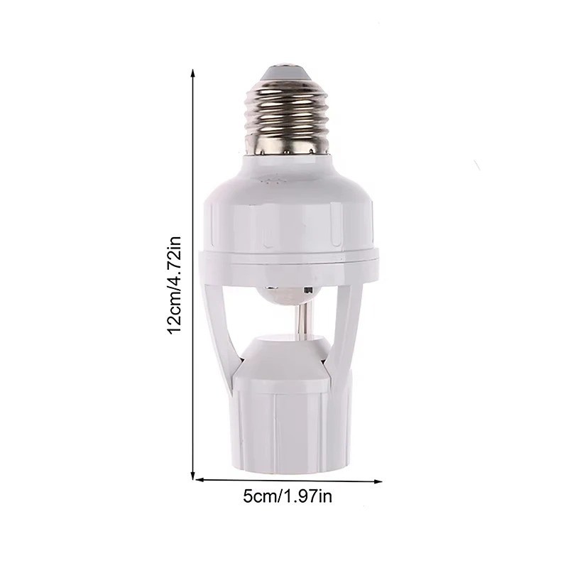 Infrared PIR Motion Sensor E27 LED Light Lamp Bulb Holder Socket Switch 110/220V