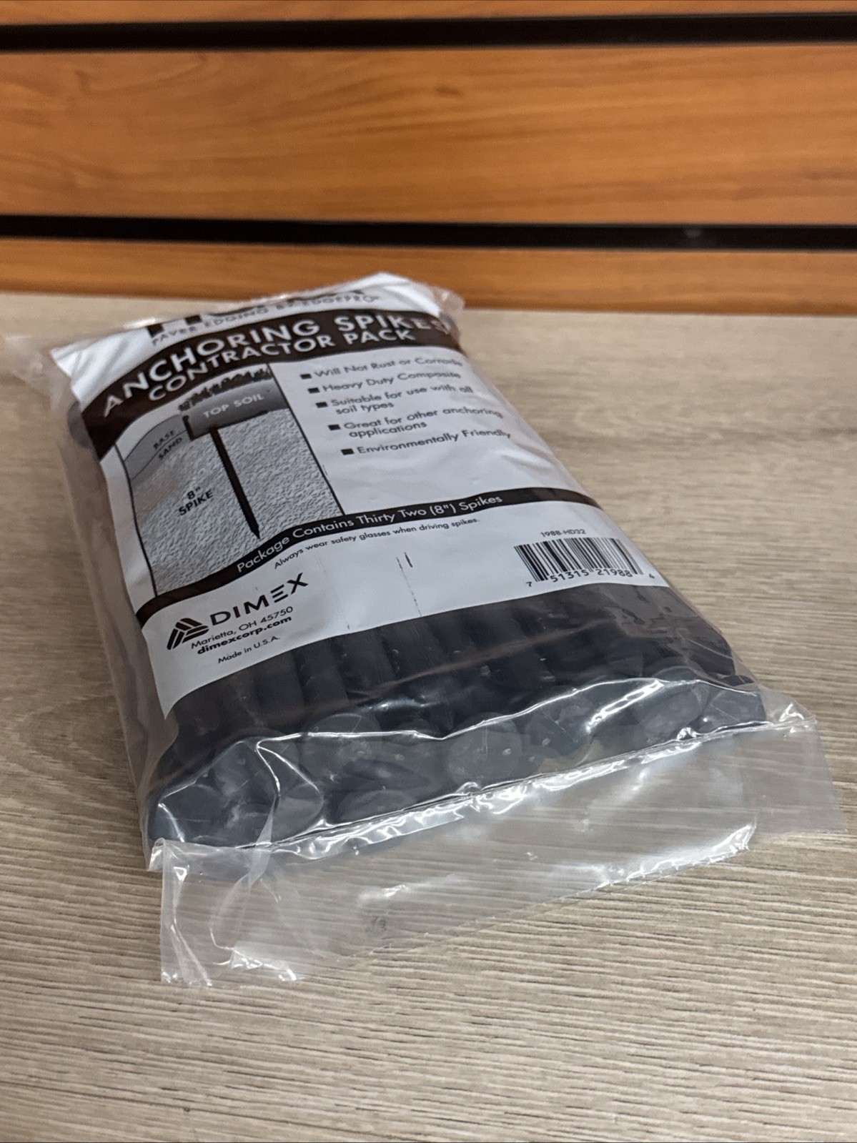 (32-Pk) Dimex Contractor Spikes Pack Nylon 1988-HD32